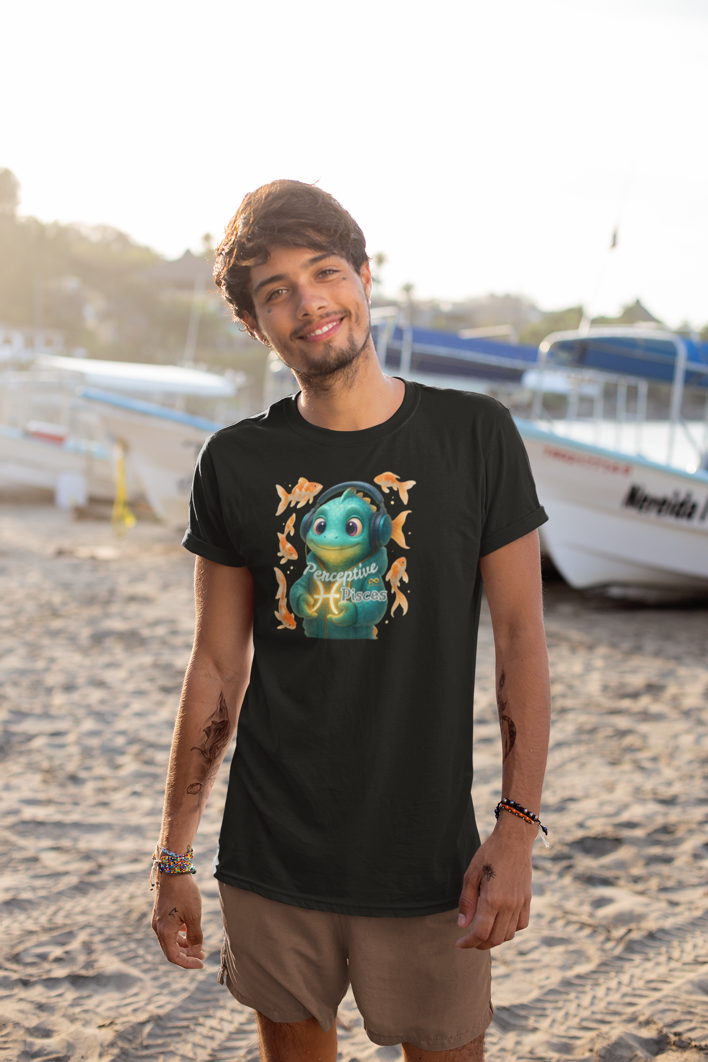 Perceptive Pisces Men's Classic Crew T-Shirt